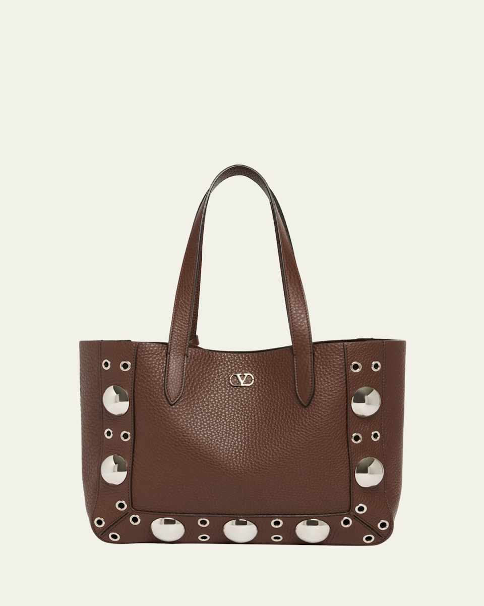 Nellcote Medium Studded Leather Tote Bag